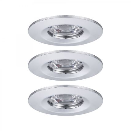 Paulmann 94303 - ΣΕΤ 3xLED/4W IP44 Χωνευτό φωτιστικό μπάνιου COIN 230V