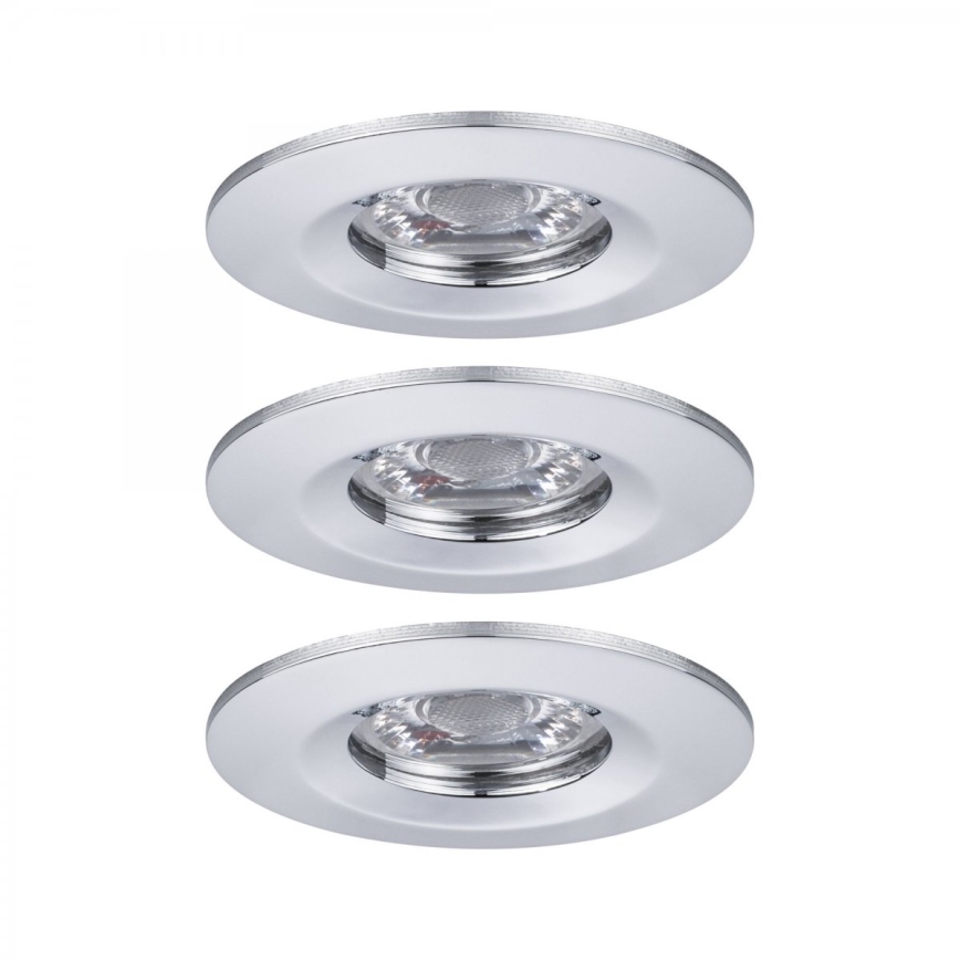 Paulmann 94303 - ΣΕΤ 3xLED/4W IP44 Χωνευτό φωτιστικό μπάνιου COIN 230V
