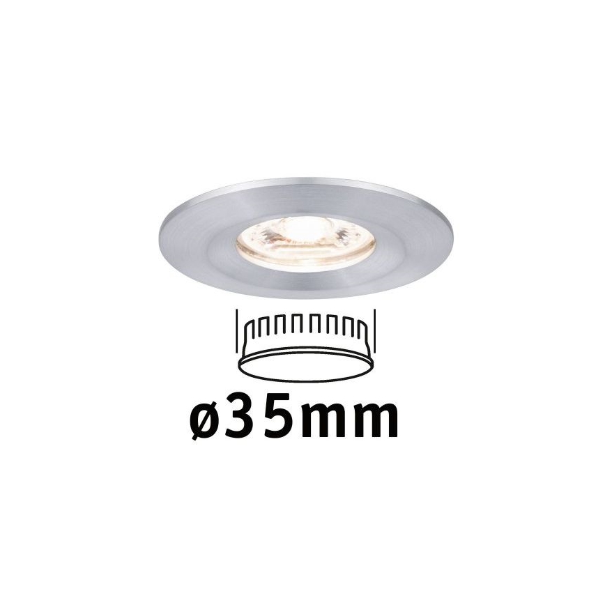 Paulmann 94304 - LED/4W IP44 Χωνευτό φωτιστικό μπάνιου COIN 230V