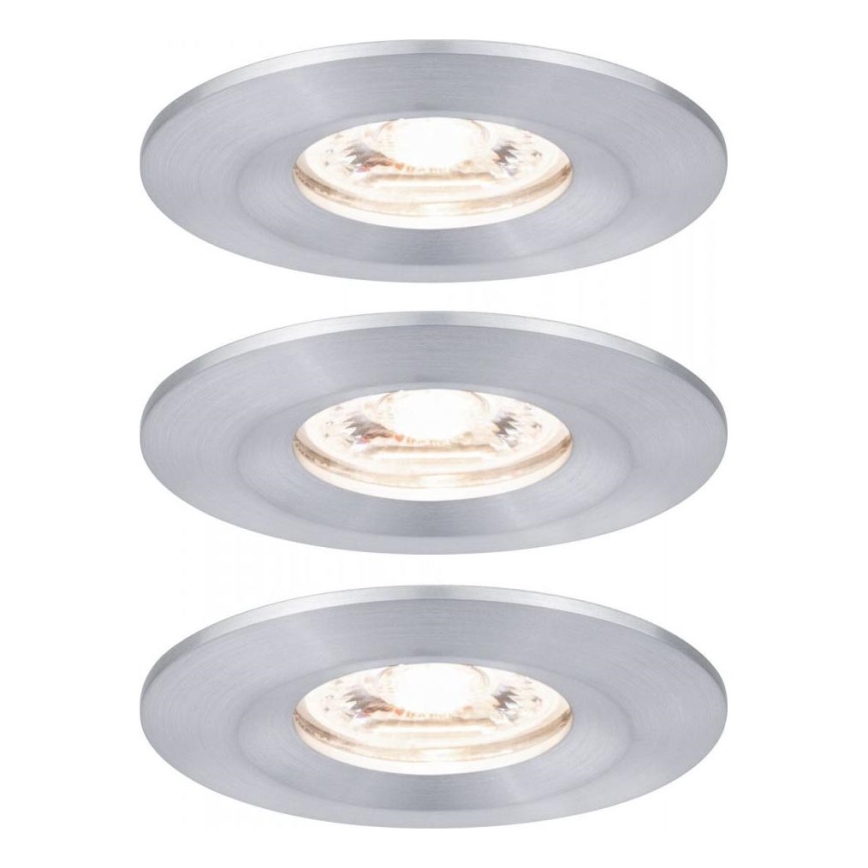 Paulmann 94305 - ΣΕΤ 3xLED/4W IP44 Χωνευτό φωτιστικό μπάνιου NOVA 230V