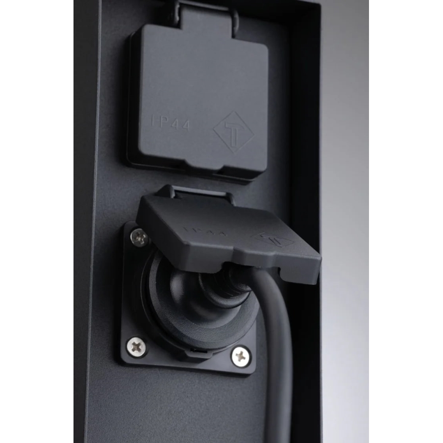 Paulmann 94313 - Εξωτερικός στύλος με πρίζες RIO 4Z SCHUKO 230V IP44
