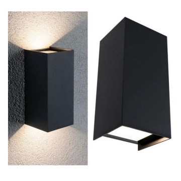 Paulmann 94325 - 2xLED/6,5W IP44 Εξωτερικό επιτοίχιο φωτιστικό FLAME 230V