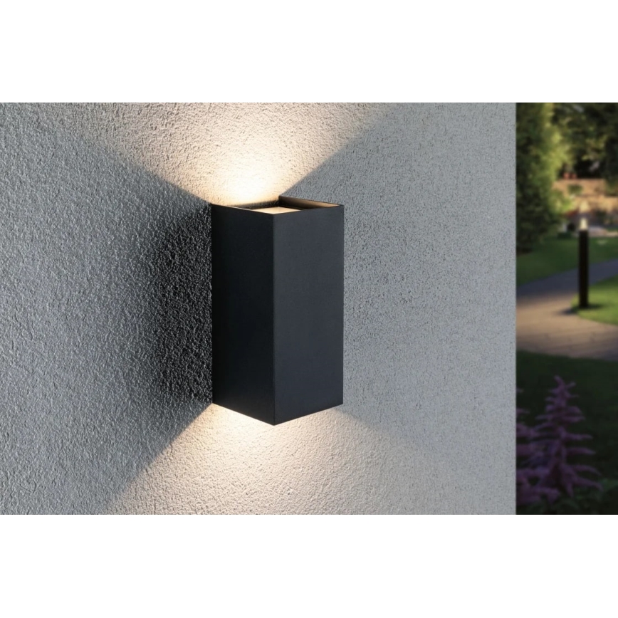 Paulmann 94325 - 2xLED/6,5W IP44 Επιτοίχιο φωτιστικό εξωτερικού χώρου FLAME 230V