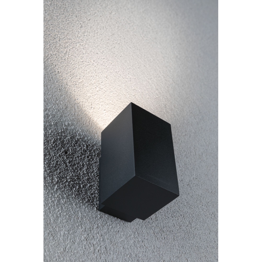 Paulmann 94327 - LED/3,8W IP44 Επιτοίχιο φωτιστικό εξωτερικού χώρου FLAME 230V ανθρακί