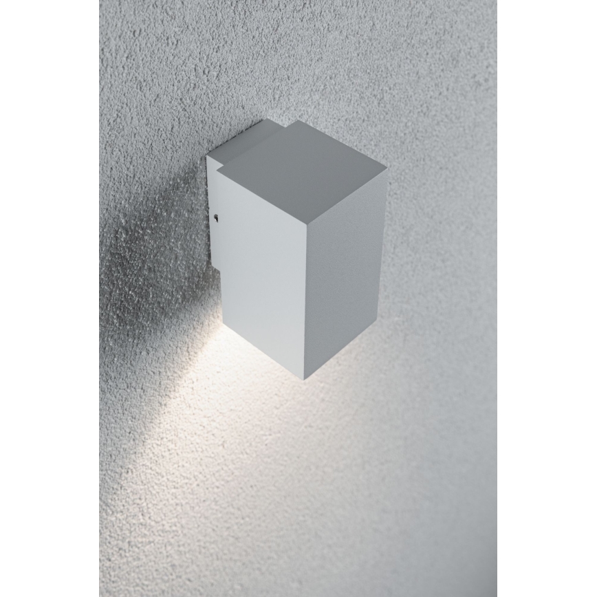 Paulmann 94329 - LED/3,8W IP44 Επιτοίχιο φωτιστικό εξωτερικού χώρου FLAME 230V λευκό