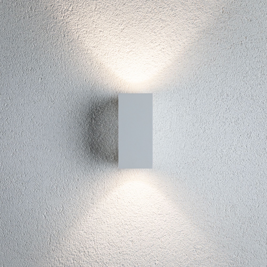 Paulmann 94330 - 2xLED/2,8W IP44 Επιτοίχιο φωτιστικό εξωτερικού χώρου  FLAME 230V λευκό