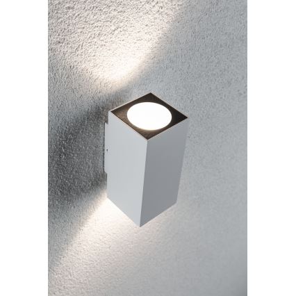 Paulmann 94330 - 2xLED/2,8W IP44 Επιτοίχιο φωτιστικό εξωτερικού χώρου  FLAME 230V λευκό