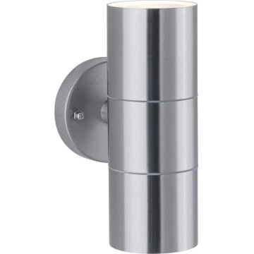 Paulmann 94331 - 2xGU10/10W IP44 Επιτοίχιο φωτιστικό εξωτερικού χώρου FLAME 230V
