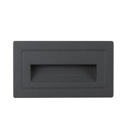 Paulmann 94383 - LED/4W IP44 Εντοιχισμένο φωτιστικό εξωτερικού χώρου LONG 230V