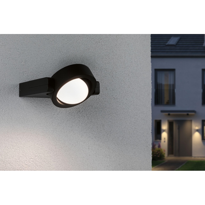Paulmann 94406 - LED/8W IP44 Επιτοίχιο φωτιστικό εξωτερικού χώρου SWIVEA 230V