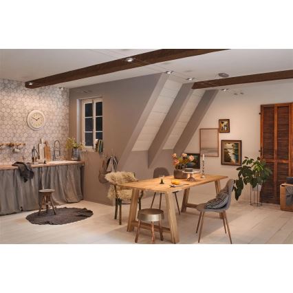 Paulmann 94414 - ΣΕΤ 5xLED/4,5W Σποτ για σύστημα καλωδίων ROUNDMAC 230V γυαλιστερό χρώμιο