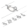 Paulmann 94414 - ΣΕΤ 5xLED/4,5W Σποτ για σύστημα καλωδίων ROUNDMAC 230V γυαλιστερό χρώμιο