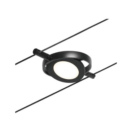 Paulmann 94418 - Σετ 5xLED/4,5W Πλήρες σύστημα ανάρτησης με καλώδιο ROUNDMAC 230V μαύρο