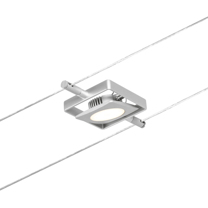 Paulmann 94420 - ΣΕΤ 5xLED/4,5W Ολοκληρωμένο σύστημα καλωδίων MAC 230V ματ χρώμιο