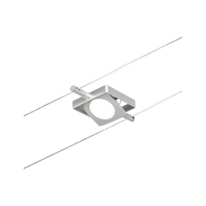 Paulmann 94420 - ΣΕΤ 5xLED/4,5W Ολοκληρωμένο σύστημα καλωδίων MAC 230V ματ χρώμιο