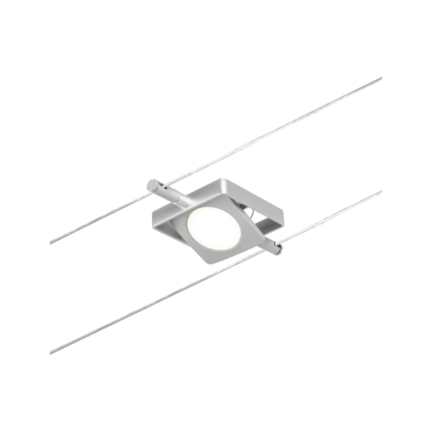 Paulmann 94420 - ΣΕΤ 5xLED/4,5W Ολοκληρωμένο σύστημα καλωδίων MAC 230V ματ χρώμιο
