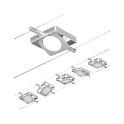 Paulmann 94420 - ΣΕΤ 5xLED/4,5W Σποτ για σύστημα ράγας MAC 230V ματ χρώμιο