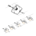 Paulmann 94430 - ΣΕΤ 5xGU5,3/10W Σποτ για σύστημα καλωδίων MAC 230V ματ χρώμιο