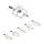 Paulmann 94432 - Σετ 5xGU5,3/10W Πλήρες καλωδιακό σύστημα MAC 230V λευκό