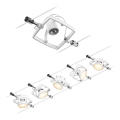 Paulmann 94432 - Σετ 5xGU5,3/10W Σποτ για σύστημα καλωδίων MAC 230V λευκό