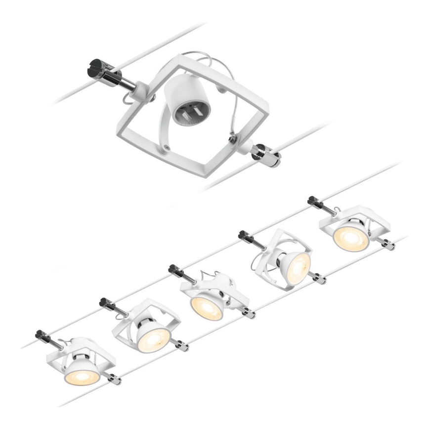 Paulmann 94432 - ΣΕΤ 5xGU5,3/10W Σποτ για σύστημα ράγας MAC 230V λευκό