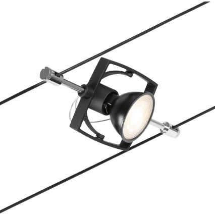 Paulmann 94434 - Σετ 5xGU5,3/10W Σποτ για σύστημα καλωδίων MAC 230V μαύρο