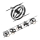 Paulmann 94440 - Σετ 5xGU5,3/10W Σποτ για σύστημα καλωδίων CARDAN 230V μαύρο