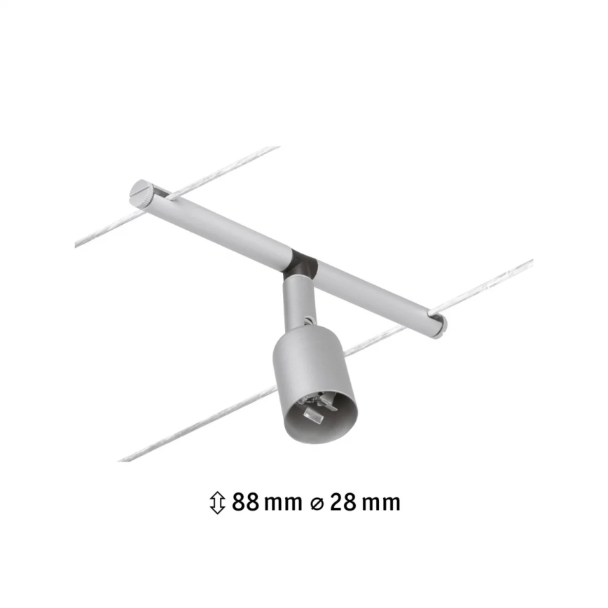 Paulmann 94443 - 1xGU5,3/10W Σποτ φωτιστικό για σύστημα καλωδίων SALT 12V ματ χρώμιο