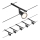 Paulmann 94446 - Σετ 5xGU5,3/10W Σποτ για σύστημα καλωδίων SALT 230V μαύρο