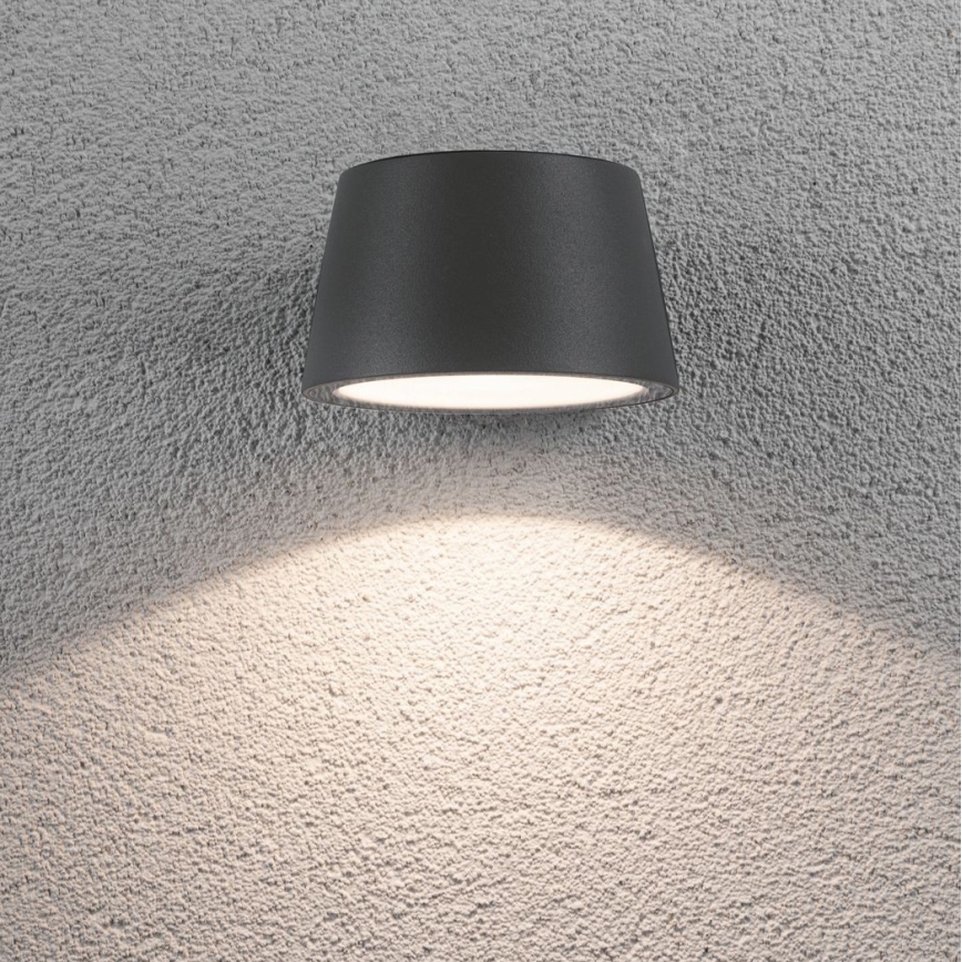 Paulmann 94452 - LED/6W IP44 Επιτοίχιο φωτιστικό εξωτερικού χώρου CAPEA 230V