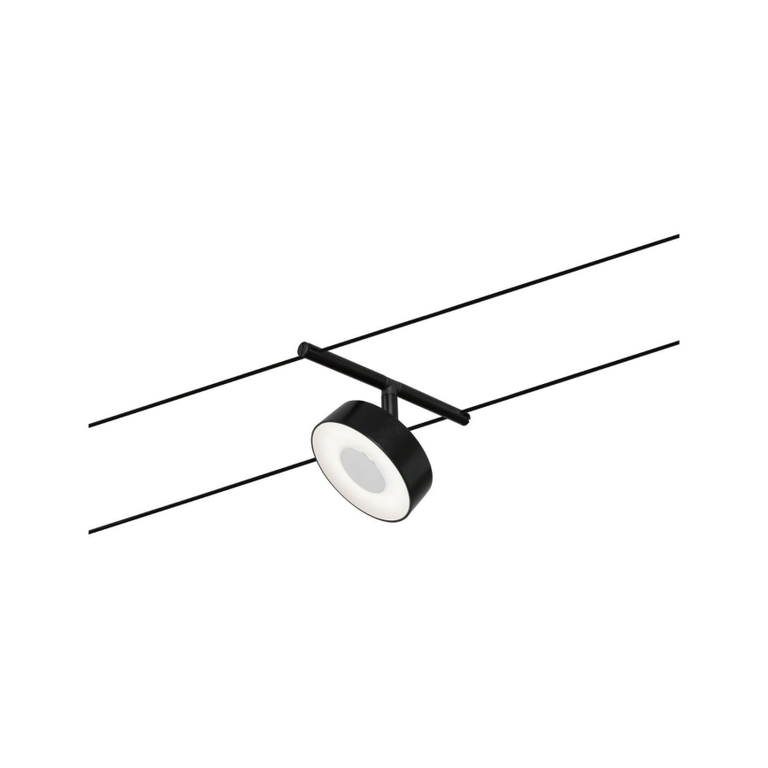 Paulmann 94479 - Σετ 5xLED/5W Σποτ για σύστημα καλωδίων CIRCLE 230V μαύρο