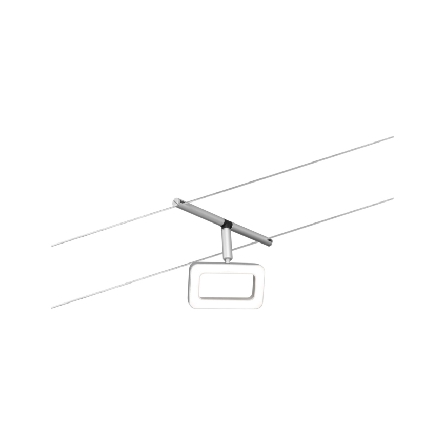 Paulmann 94481 - Σετ 5xLED/4,8W Ολοκληρωμένο σύστημα φωτισμού με σύρμα FRAME 230V ματ χρώμιο