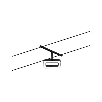 Paulmann 94485 - Σετ 5xLED/4,8W Πλήρες συρματόσχοινο σύστημα FRAME 230V μαύρο