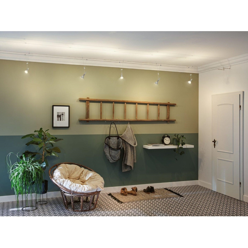 Paulmann 94487 - 1xGU5,3/50W Σποτ για σύστημα καλωδίων COMET 230V ματ χρώμιο