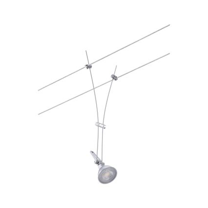 Paulmann 94487 - 1xGU5,3/50W Σποτ για σύστημα καλωδίων COMET 230V ματ χρώμιο