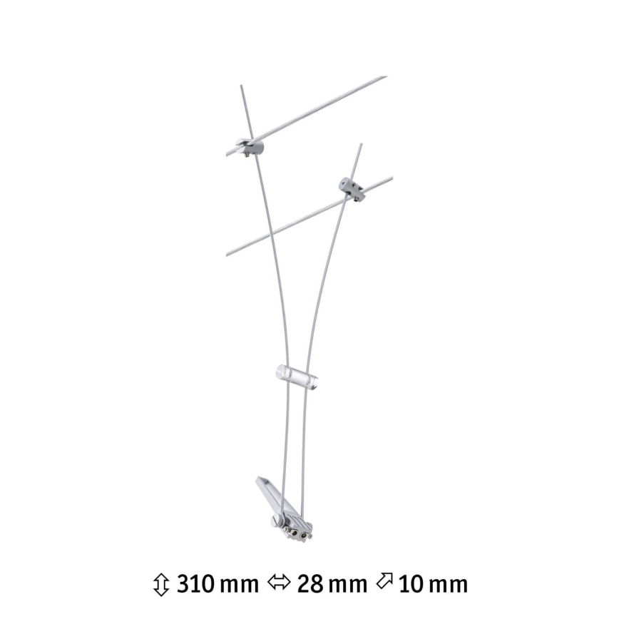 Paulmann 94487 - 1xGU5,3/50W Σποτ για σύστημα ράγας COMET 230V ματ χρώμιο