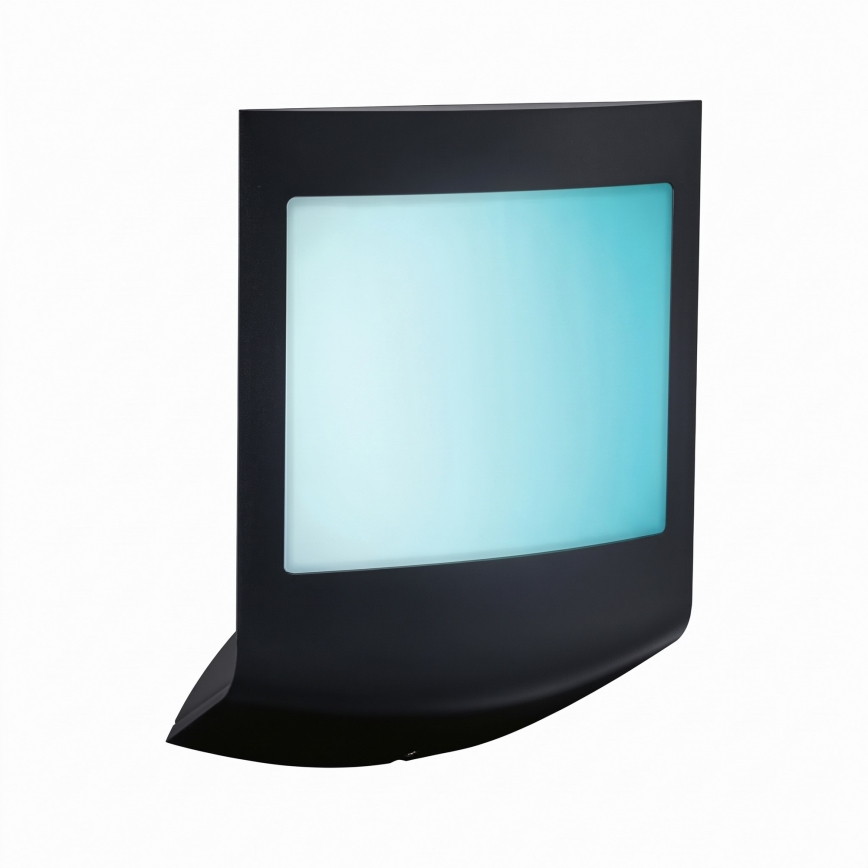 Paulmann 94513 - RGBW LED/8,2W IP44 Ρυθμιζόμενο εξωτερικό επιτοίχιο φωτιστικό με αισθητήρα κίνησης και λυκόφωτος PADEA 230V ανθρακί