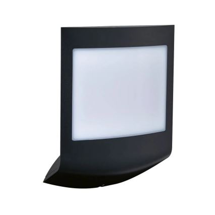 Paulmann 94513 - RGBW LED/8,2W IP44 Ρυθμιζόμενο εξωτερικό επιτοίχιο φωτιστικό με αισθητήρα κίνησης και λυκόφωτος PADEA 230V ανθρακί