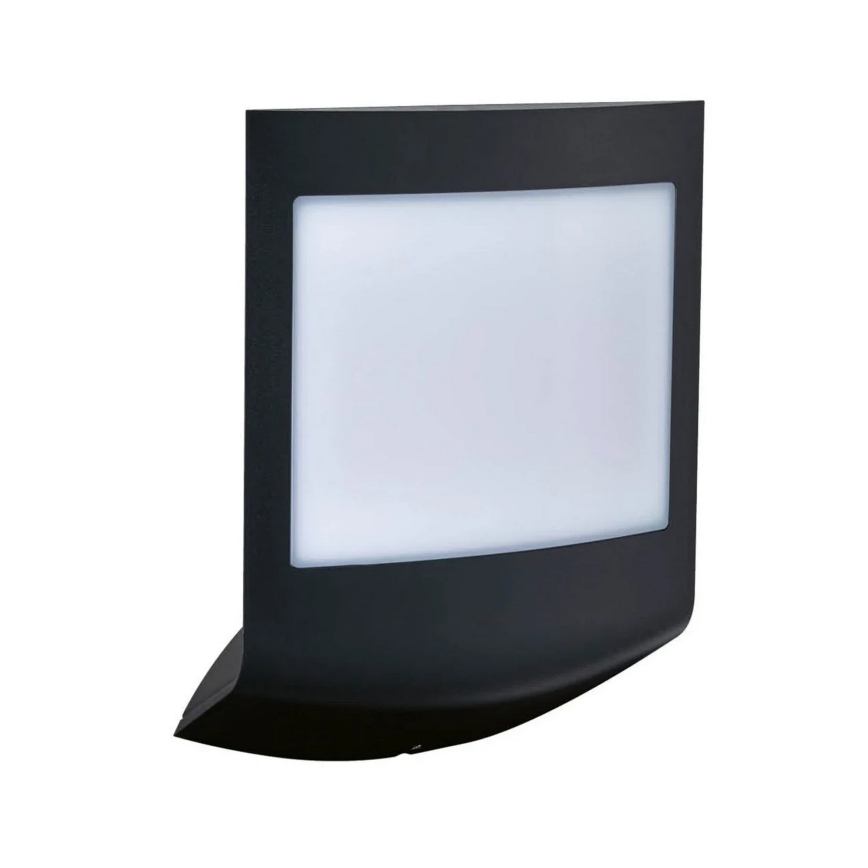 Paulmann 94513 - RGBW LED/8,2W IP44 Ρυθμιζόμενο εξωτερικό επιτοίχιο φωτιστικό με αισθητήρα κίνησης και λυκόφωτος PADEA 230V ανθρακί