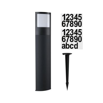Paulmann 94514 - LED/8,5W IP44 Ρυθμιζόμενο εξωτερικό φωτιστικό με αισθητήρα κίνησης και αισθητήρα λυκόφωτος PADEA 230V ανθρακί