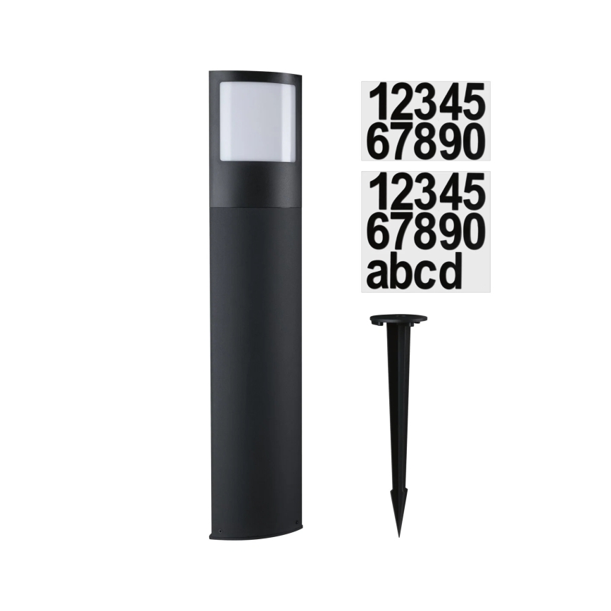 Paulmann 94514 - LED/8,5W IP44 Ρυθμιζόμενο εξωτερικό φωτιστικό με αισθητήρα κίνησης και αισθητήρα λυκόφωτος PADEA 230V ανθρακί