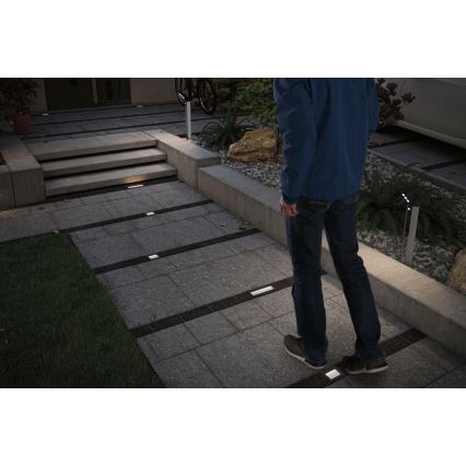 Paulmann 94578 - LED/0,1W IP67 Ηλιακό χωνευτό φωτιστικό DOMENIC 1,2V 1500 mAh