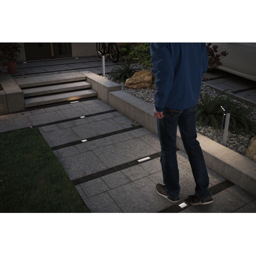 Paulmann 94578 - LED/0,1W IP67 Ηλιακό χωνευτό φωτιστικό DOMENIC 1,2V 1500 mAh