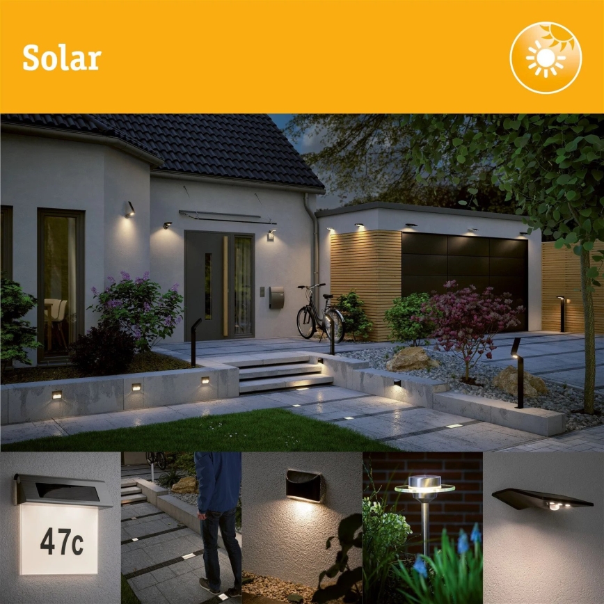 Paulmann 94578 - LED/0,1W IP67 Ηλιακό χωνευτό φωτιστικό DOMENIC 1,2V 1500 mAh