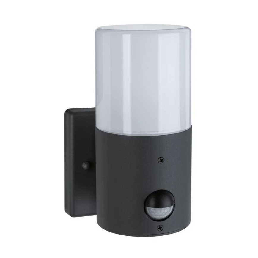 Paulmann 94648 - 1xE27/15W IP44 Φωτιστικό τοίχου εξωτερικού χώρου με αισθητήρα TUBS 230V