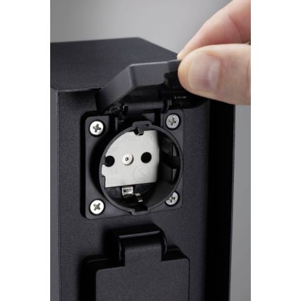 Paulmann 94657 - Στήλη υποδοχής πρίζας εξωτερικού χώρου RIO 2Z SCHUKO 230V IP44