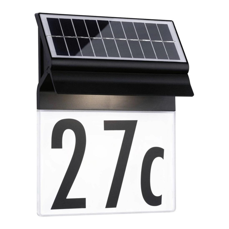Paulmann 94694 - LED/0,2W IP44 Αριθμός οικίας ηλιακό φωτιστικό NEDA 3,7V 1800 mAh