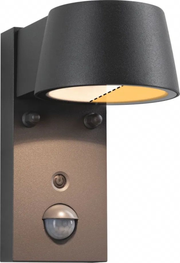 Paulmann 94714 - LED/6W IP44 Φωτιστικό τοίχου εξωτερικού χώρου με αισθητήρα CAPERA 230V 2200/3000K
