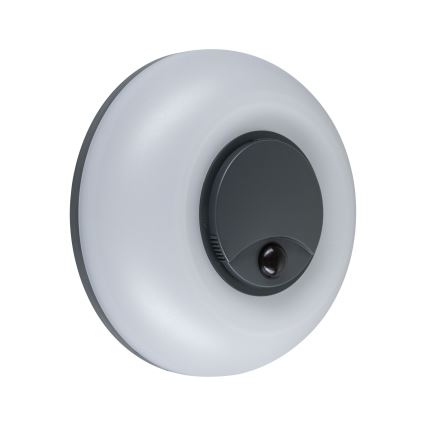 Paulmann 94956 - LED/20,5W IP65 Ρυθμιζόμενο εξωτερικό επιτοίχιο φωτιστικό με αισθητήρα κίνησης και αισθητήρα σούρουπου AUREVA 230V 2200/3000/4000K ανθρακί