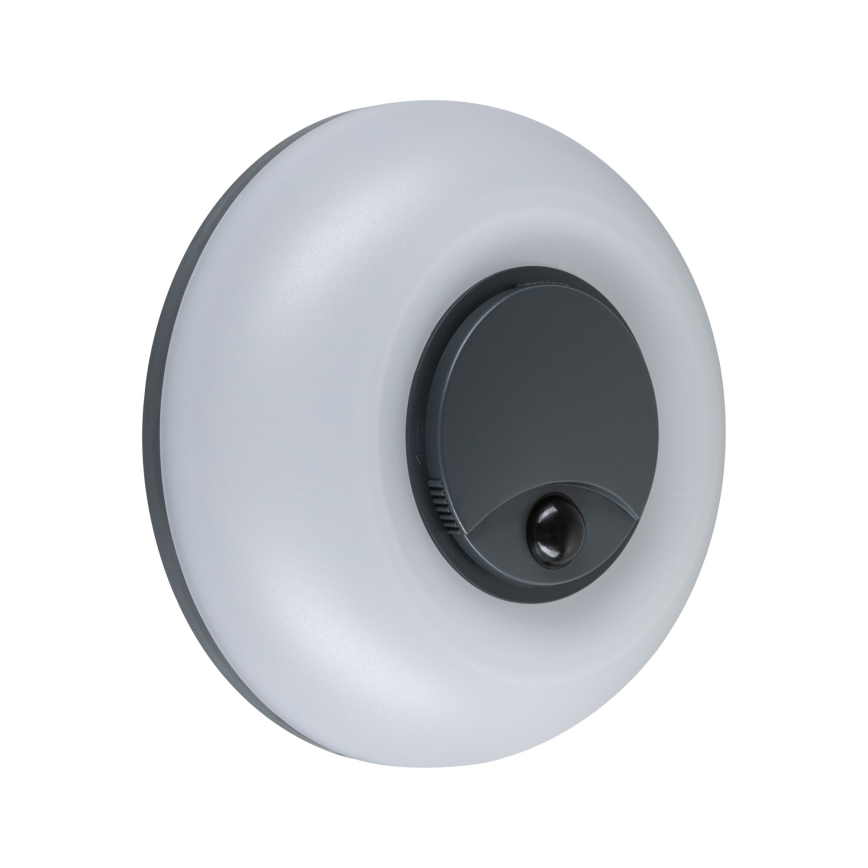 Paulmann 94956 - LED/20,5W IP65 Ρυθμιζόμενο εξωτερικό επιτοίχιο φωτιστικό με αισθητήρα κίνησης και αισθητήρα σούρουπου AUREVA 230V 2200/3000/4000K ανθρακί